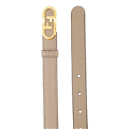 Fendi Women's Grey Tortora Skinny O'Lock Belt Size 90 available at Queen Bee of Beverly Hills