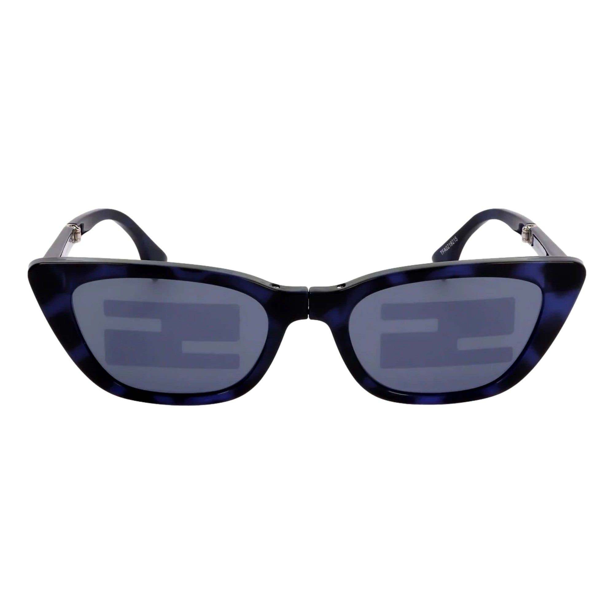 Fendi Women's Injected Touch of FF Blue Havana Sunglasses available at Queen Bee of Beverly Hills