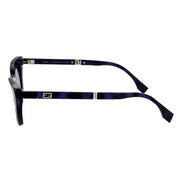 Fendi Women's Injected Touch of FF Blue Havana Sunglasses available at Queen Bee of Beverly Hills