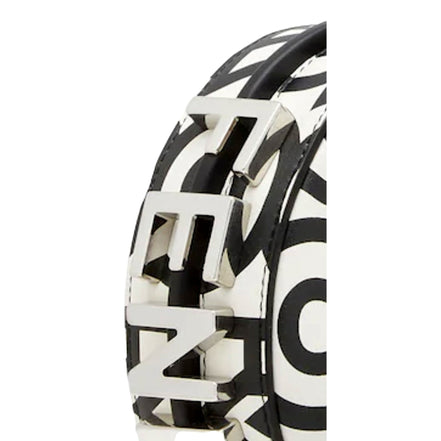 Fendi x Marc Jacobs Fendigraphy Black and White Hobo Nano Bag available at Queen Bee of Beverly Hills