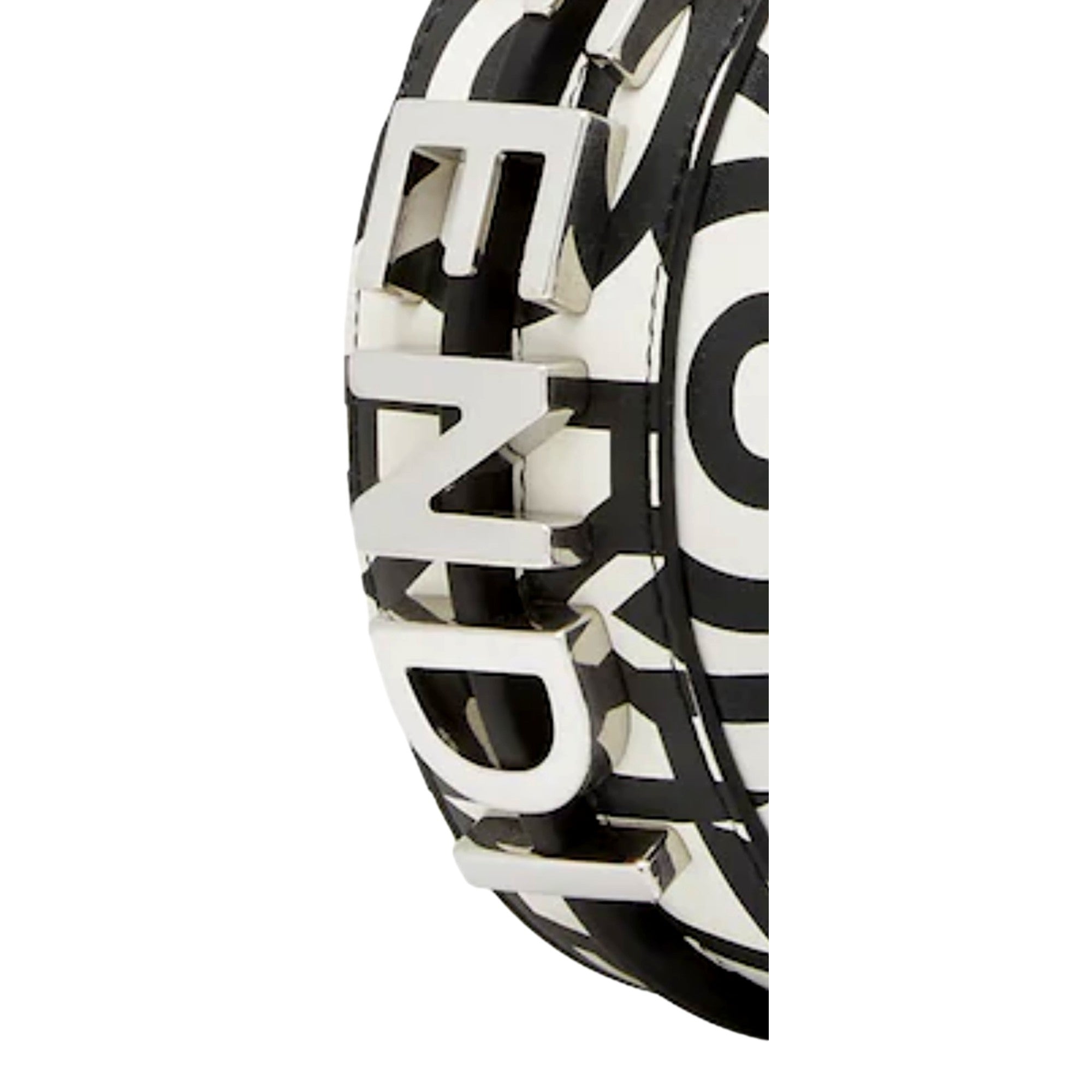 Fendi x Marc Jacobs Fendigraphy Black and White Hobo Nano Bag available at Queen Bee of Beverly Hills