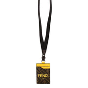 Fendi Zucca Canvas Cardholder Wallet Lanyard available at Queen Bee of Beverly Hills