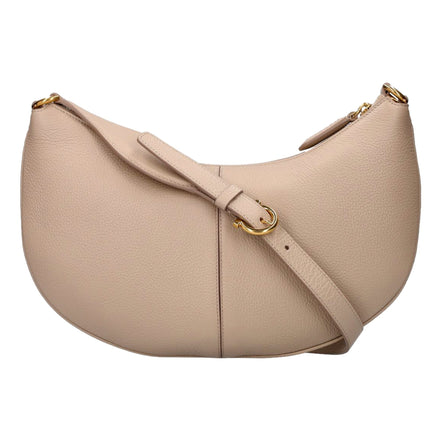 Ferragamo Gancio Beige Calfskin Daino Maxi Hobo Shoulder Bag available at Queen Bee of Beverly Hills