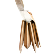 Ferragamo Trifolio Soft Leather Flap Crossbody Bag Ameretti Beige Gold Hardware sold at Queen Bee of Beverly Hills