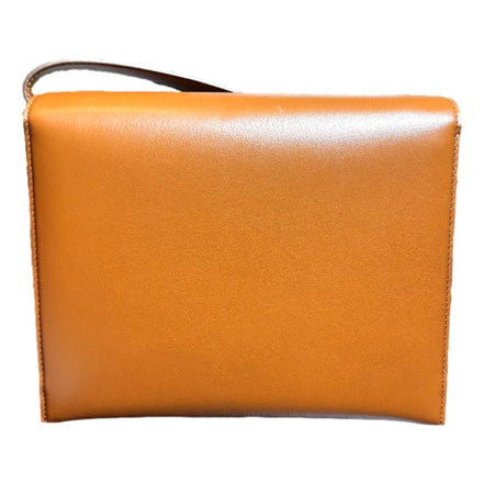 Ferragamo Trifolio Soft Leather Flap Crossbody Bag Sella Brown Gold Gancini Closure sold at Queen Bee of Beverly  Hills