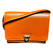 Ferragamo Trifolio Soft Leather Flap Crossbody Bag Sella Brown Gold Gancini Closure sold at Queen Bee of Beverly  Hills