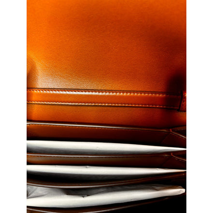 Ferragamo Trifolio Soft Leather Flap Crossbody Bag Sella Brown Gold Gancini Closure sold at Queen Bee of Beverly  Hills