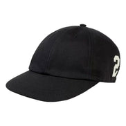 Gucci 25 Logo Cotton Baseball Cap in Black Medium