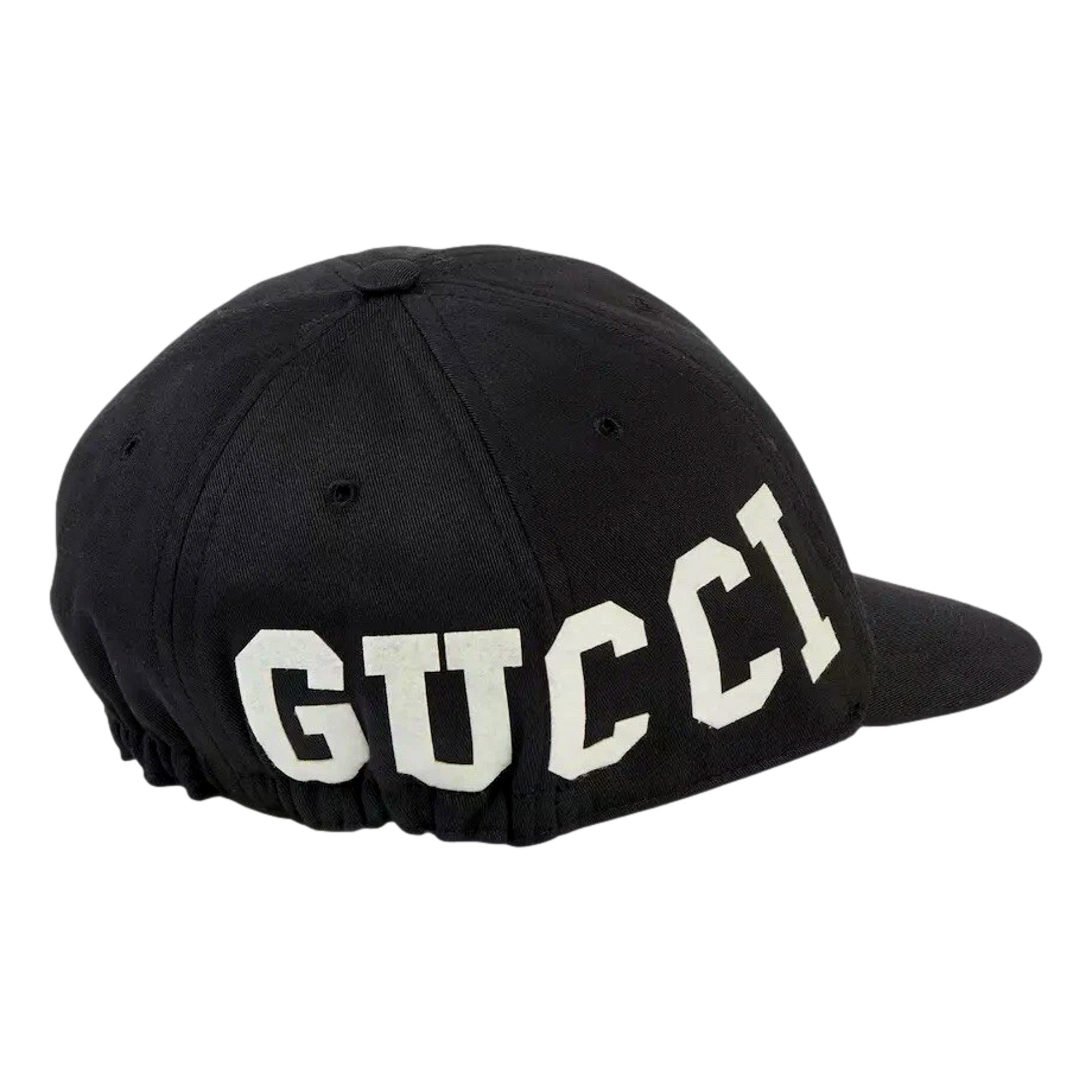 Gucci 25 Logo Cotton Baseball Cap in Black Medium
