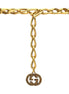 Gucci Antique Gold-Toned Metal Chain Waist Belt with Interlocking G Size 65 available at Queen Bee of Beverly Hills
