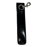 Gucci Black Patent Leather Apple Pencil Holder Keychain - available at Queen Bee of Beverly Hills. 