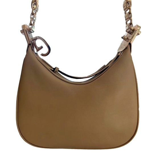 Gucci Attaché Small Shoulder Bag Beige Leather available at Queen Bee of Beverly Hills