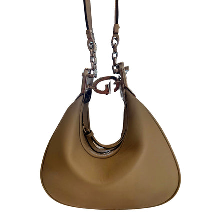 Gucci Attaché Small Shoulder Bag Beige Leather available at Queen Bee of Beverly Hills