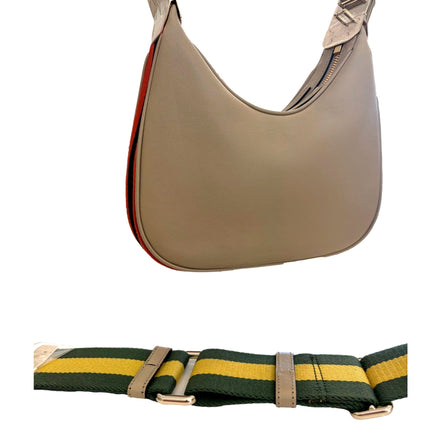 Gucci Attaché Small Shoulder Bag Beige Leather available at Queen Bee of Beverly Hills