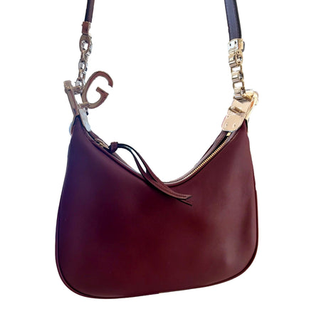 Gucci Attaché Small Shoulder Bag Burgundy Leather available at Queen Bee of Beverly Hills