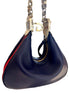Gucci Attaché Small Shoulder Bag Navy Leather available at Queen Bee of Beverly Hills