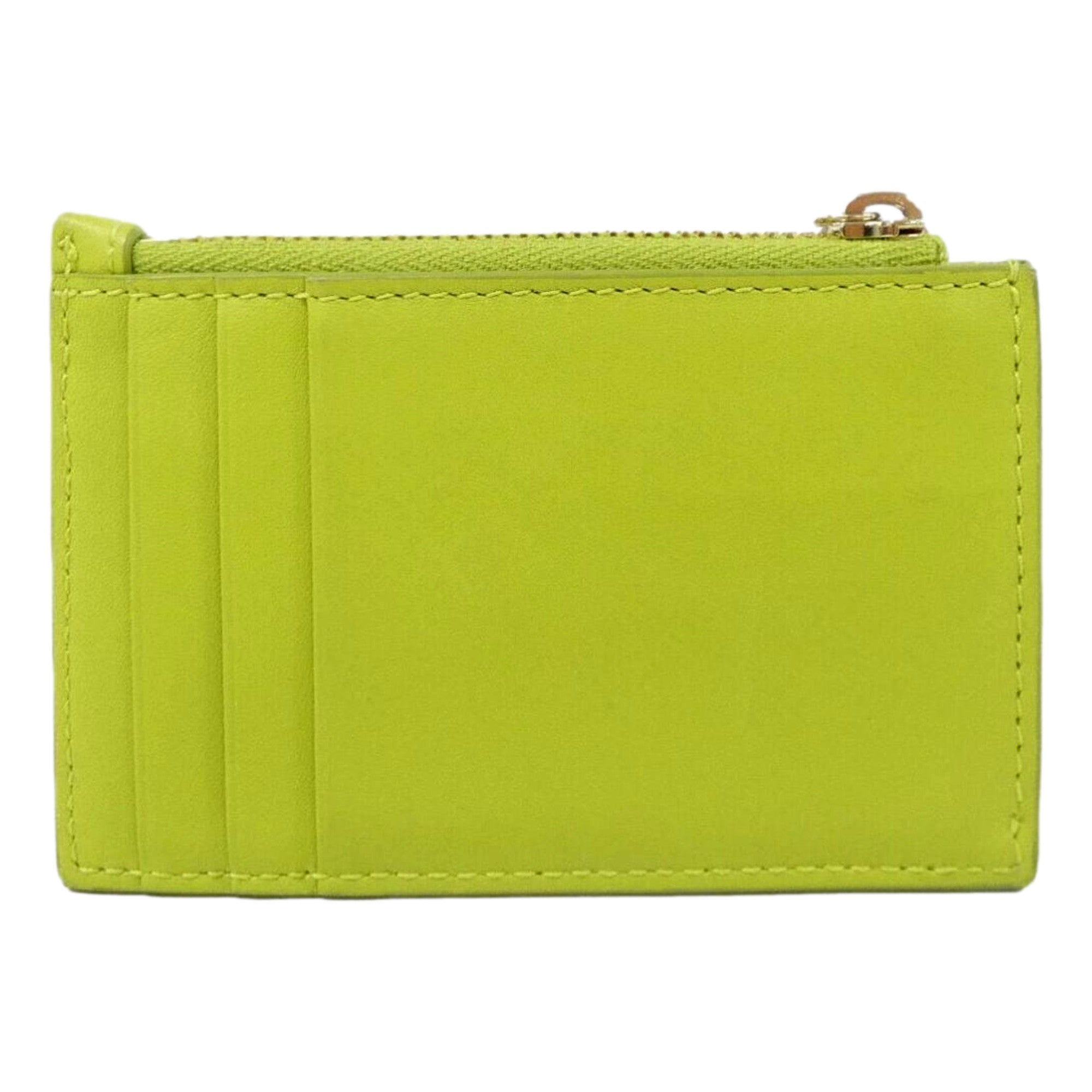Gucci Lime Green Bamboo Card Case sold at Queen Bee of Beverly Hills