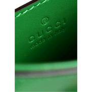 Gucci Bamboo Mini Handbag Top Handle Bag in Green Leather available at Queen Bee of Beverly Hills