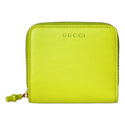Gucci Bamboo Wallet in Lime Green sold at Queen Bee of Beverly Hills