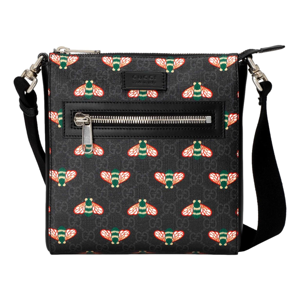 Gucci Bestiary Bee Monogram Black Coated Canvas Messenger Bag – Queen Bee  of Beverly Hills