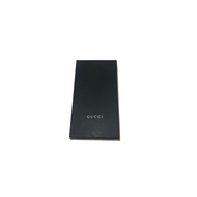 Gucci Black Leather Rainbow Blade Lightning Logo Long Wallet available at Queen Bee of Beverly Hills