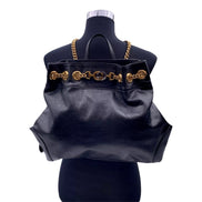 Gucci Black Leather Zumi Backpack Shoulder Backpack available at Queen Bee of Beverly Hills