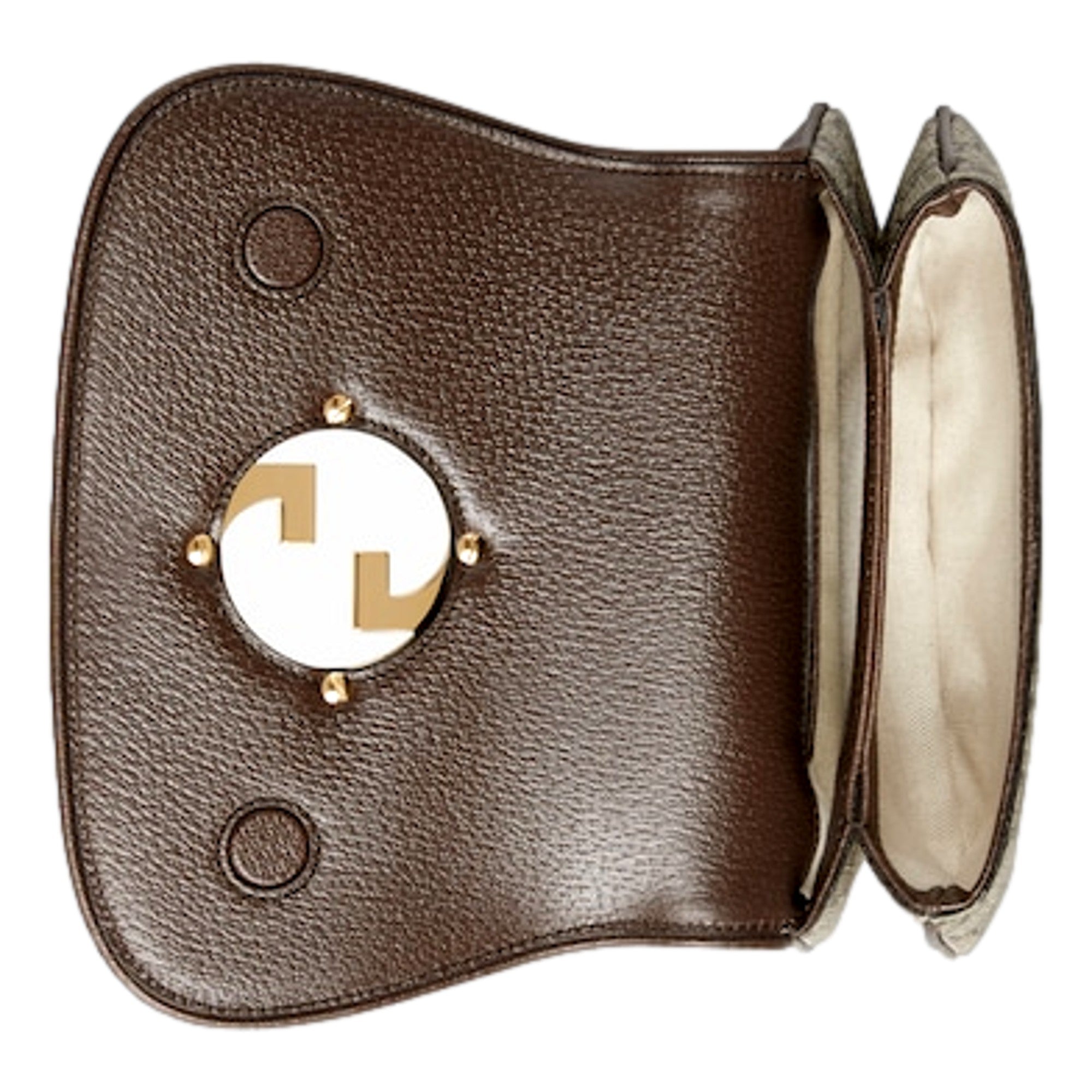 Gucci Blondie GG Supreme Canvas Brown Belt Bag Size 110 available at Queen Bee of Beverly Hills