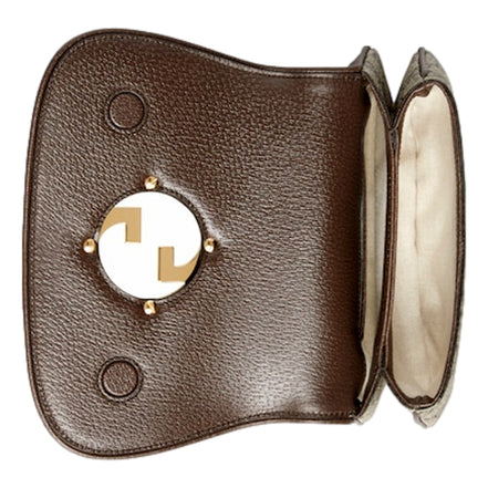 Gucci Blondie GG Supreme Canvas Brown Belt Bag Size 110 available at Queen Bee of Beverly Hills