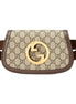Gucci Blondie GG Supreme Canvas Brown Belt Bag Size 110 available at Queen Bee of Beverly Hills