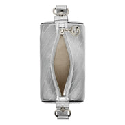 Gucci Blondie Mini Shoulder Bag in Metallic Silver Leather available at Queen Bee of Beverly Hills