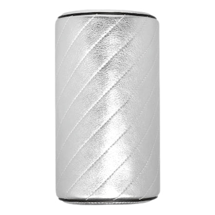 Gucci Blondie Mini Shoulder Bag in Metallic Silver Leather available at Queen Bee of Beverly Hills