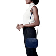 Gucci Bree Microguccissima Caspian Blue Leather Crossbody Bag available at Queen Bee of Beverly Hills
