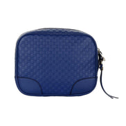 Gucci Bree Microguccissima Caspian Blue Leather Crossbody Bag available at Queen Bee of Beverly Hills