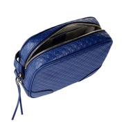 Gucci Bree Microguccissima Caspian Blue Leather Crossbody Bag available at Queen Bee of Beverly Hills