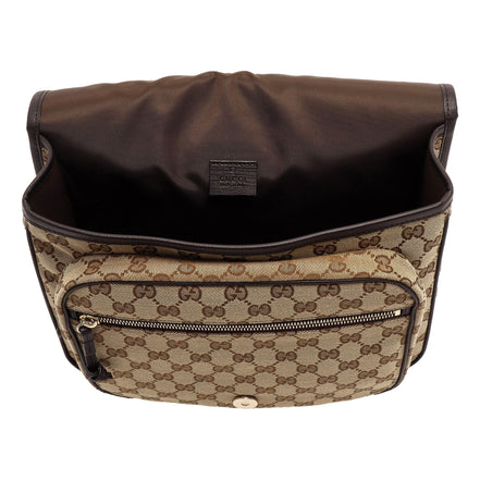 Gucci Canvas GG Messenger Bag Web Stripe Red Green available at Queen Bee of Beverly Hills