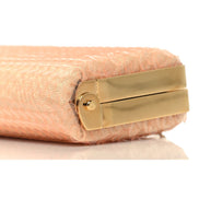 Gucci Peach Sequin GG Chain Evening Clutch Bag - available at Queen Bee of Beverly Hills. 