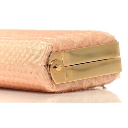 Gucci Peach Sequin GG Chain Evening Clutch Bag - available at Queen Bee of Beverly Hills. 
