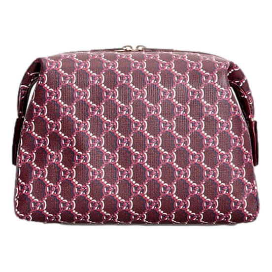 Gucci GG Shadow Travel Cosmetic Pouch Bag Bordeaux Red - available at Queen Bee of Beverly Hills. 