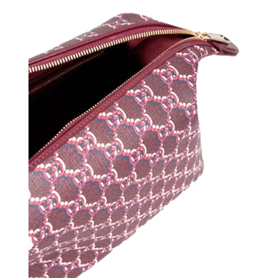 Gucci GG Shadow Travel Cosmetic Pouch Bag Bordeaux Red - available at Queen Bee of Beverly Hills. 