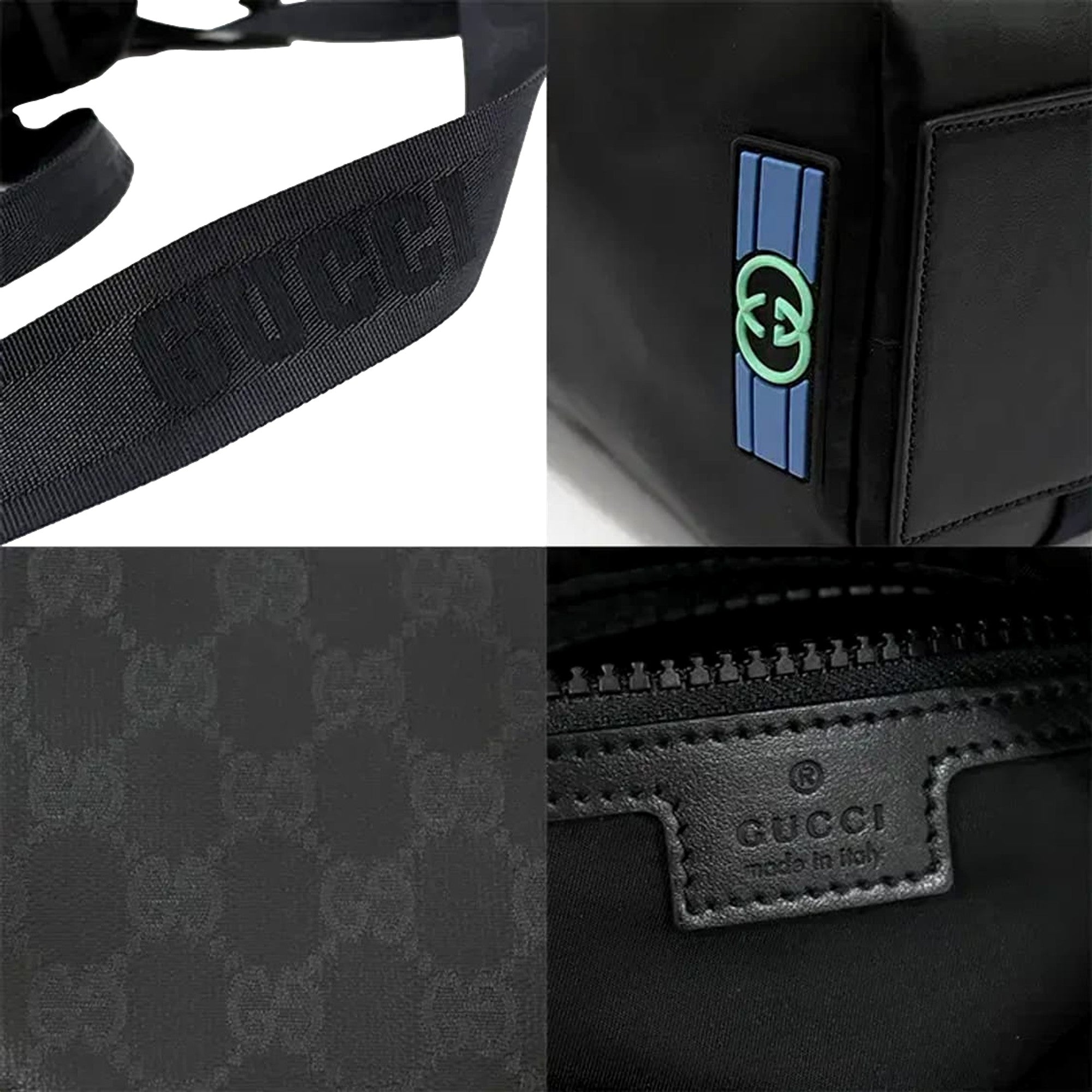 Gucci GG Crystal Black Canvas Travel Tote Bag - available at Queen Bee of Beverly Hills. 