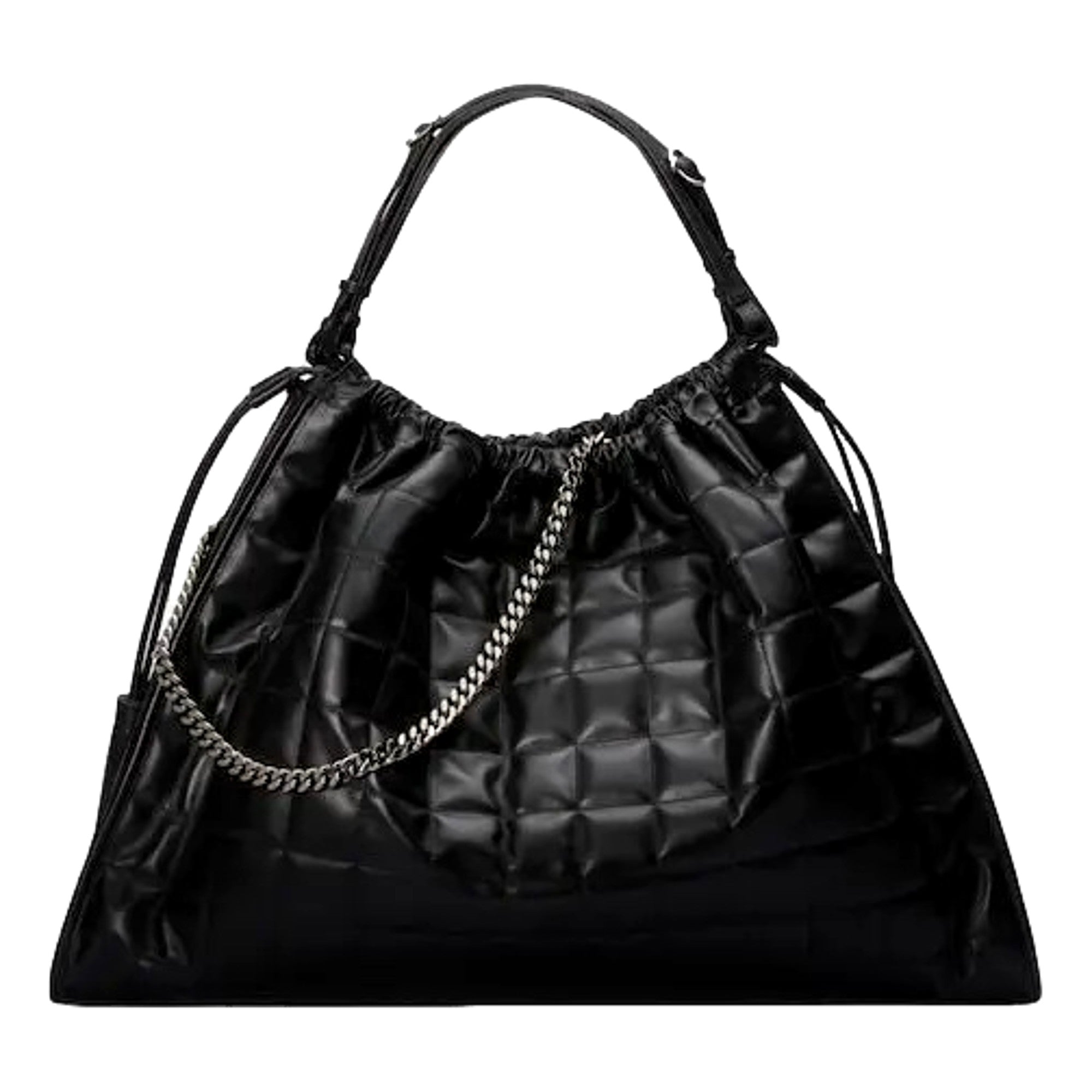 Gucci Deco Fringe Large Leather Tote Bag Black