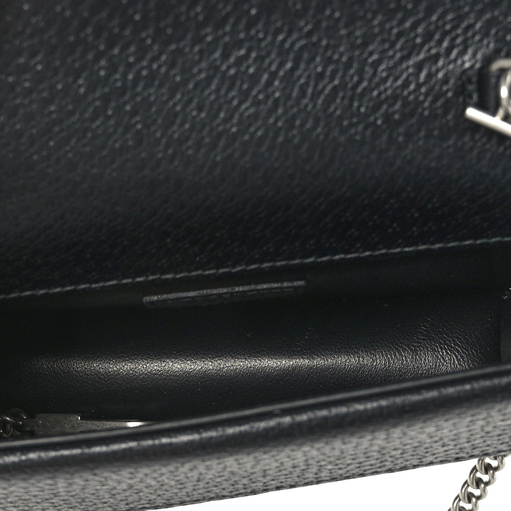 Gucci Dionysus Black GG Denim Super Mini Shoulder Bag