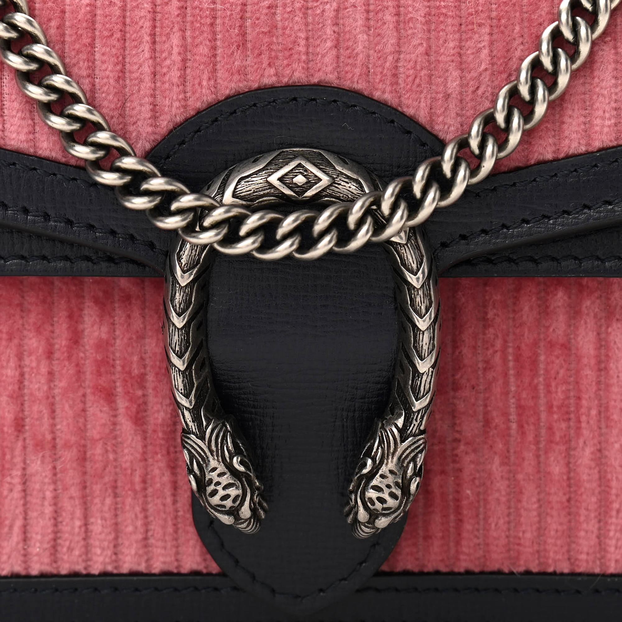 Gucci Dionysus Pink Corduroy Super Mini Shoulder Bag at_Queen_Bee_of_Beverly_Hills