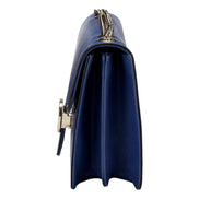 Gucci Dollar Interlocking GG Blue Leather Medium Chain Shoulder Bag available at Queen Bee of Beverly Hills