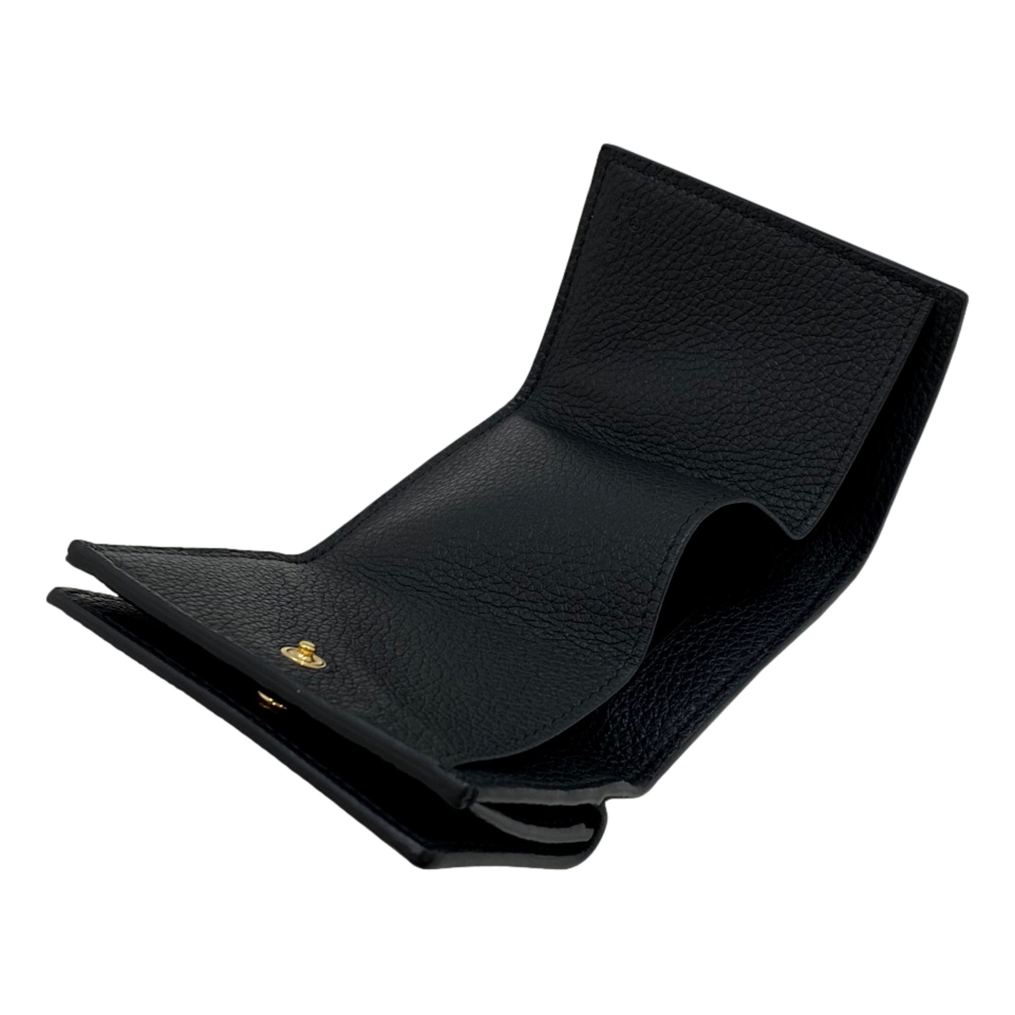 Gucci Embossed GG Tri-Fold Wallet Black | Queen Bee of Beverly Hills