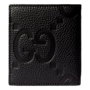 Gucci GG Embossed Black Leather Bifold Wallet