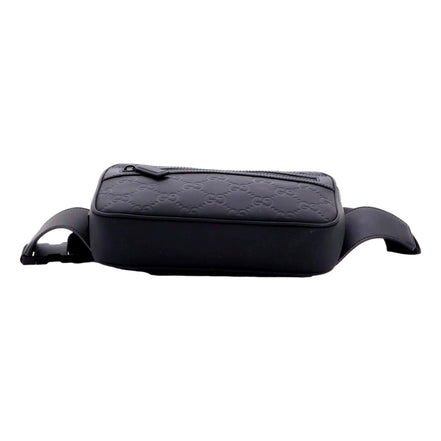 Gucci GG Rubber Effect Small Belt Bag Body Bag Waist Pouch Black - available at Queen Bee of Beverly Hills.