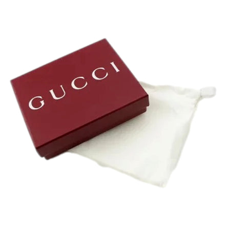 Gucci GG Leather Neon Yellow Rubber Effect Bifold Wallet