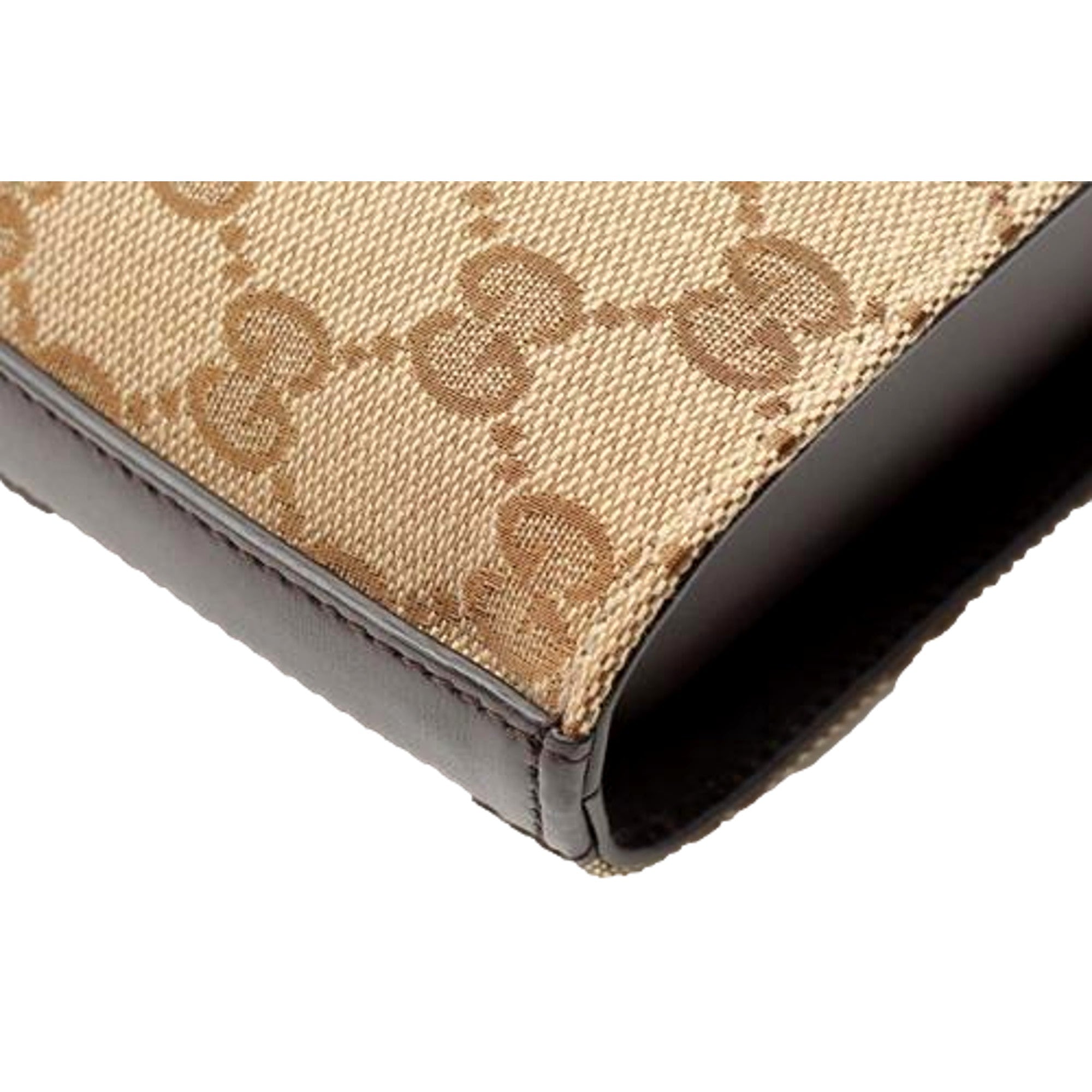 Gucci Original GG Canvas Beige Brown Webstripe Mini Bucket Bag