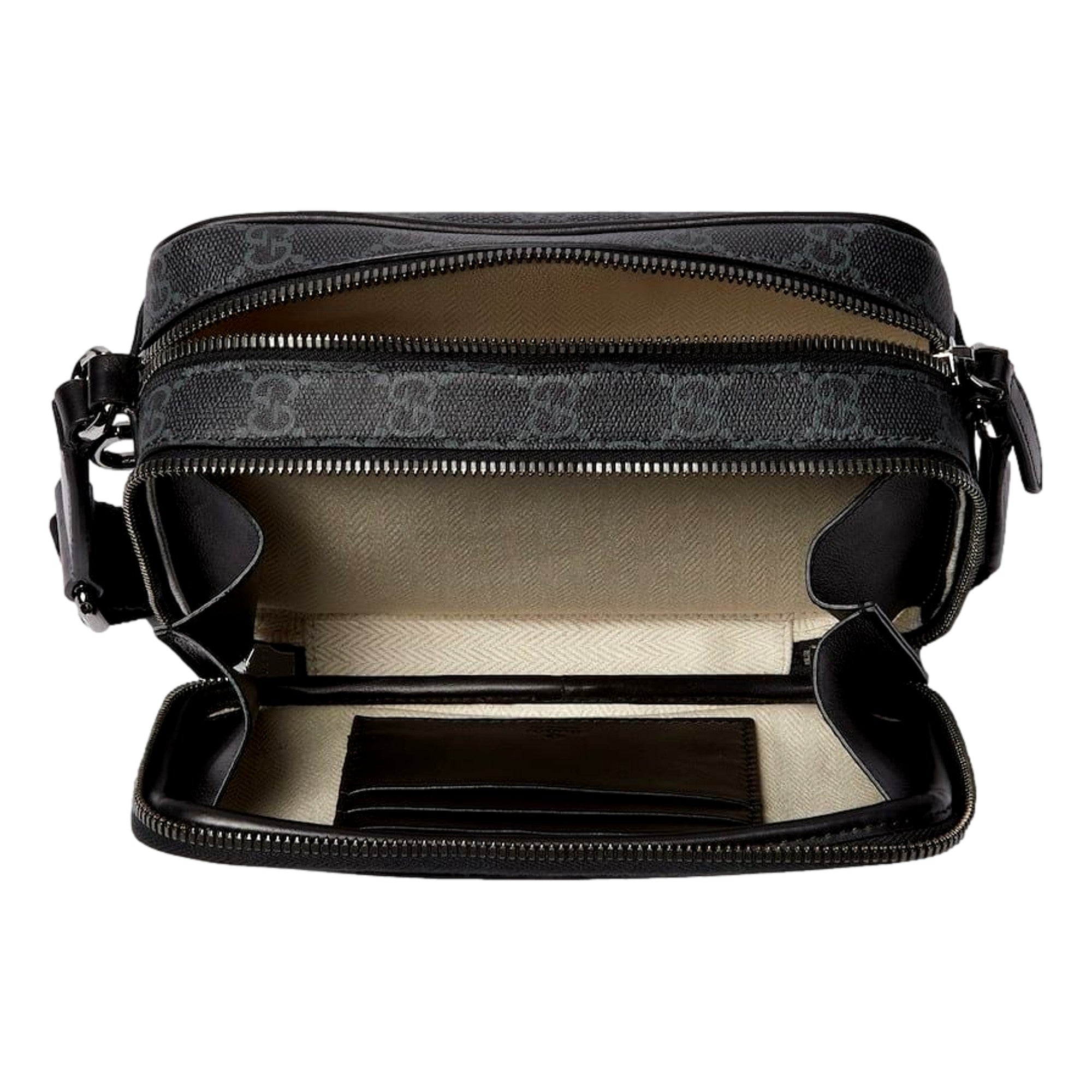 Gucci GG Black and Dual Crossbody Bag | Queen Bee of Beverly Hills